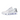 Nike Shox TL White Metallic Silver sneakers i vinkelret visning med hvid overdel i mesh og metalliske sølvdetaljer samt fuldlængde Shox-støddæmpning