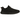 Adidas Yeezy Boost 350 Pirate Black (2023) sneakers i vinklet visning med sort Primeknit-overdel, matchende snørebånd og tekstureret mellemsål