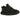 Adidas Yeezy Boost 350 Pirate Black (2023) sneakers set fra siden med sort primeknit-overdel, tydelige røde syninger på hælstroppen og sort sål