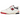 New Balance 550 Aime Leon Dore White Navy Red sneakers sideprofil med hvid læderoverdel, marineblå logo og rød detalje på sålen