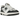 New Balance 550 White Dark Green sneakers i sideprofil med hvid læderoverdel, mørkegrønne detaljer og klassisk hvid gummisål