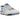 New Balance 550 UNC sneakers i en stilfuld sideprofil med hvid læderoverdel, lyseblå detaljer og det ikoniske N-logo på siden.