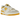 New Balance 550 White Sea Salt Varsity Gold sneakers i profil med hvid læderoverdel, gule detaljer og den klassiske tykke gummisål