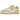 New Balance 550 White Sea Salt Varsity Gold sneakers i profil med hvid læderoverdel, gule accenter, snørebånd og slidstærk gummisål