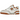 New Balance 550 Burnt Orange sneakers set fra siden med hvid læderoverdel, burnt orange detaljer og den karakteristiske perforerede side.