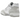 New Balance 550 White Summer Fog sneakers i skrå vinkel viser hvidt læderoverdel, grå New Balance detaljer og klassisk gummisål med logo