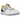 New Balance 550 Marquette sneakers i en skrå vinkel med hvid læderoverdel, marineblå detaljer og klassisk N-logo på siden.