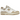 New Balance 550 White Incense Driftwood sneakers i sideprofil, der viser den hvide læderoverdel, de brune detaljer og den klassiske gummisål.