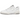 New Balance 550 White Grey sneakers set fra siden med hvidt læderoverdel, grå ruskindskanter, hvid mellemsål og ikonisk NB-branding