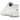 New Balance 550 White Grey sneakers set fra siden med hvid læderoverdel, grå ruskindsoverlays og en klassisk hvid mellemsål med NB-logo.