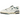 New Balance 550 New Spruce Mini Logo sneakers set fra siden i en hvid og dybgrøn læderkonstruktion med perforerede paneler og klassisk sål