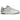 New Balance 550 Salt and Pepper sneakers set fra siden med hvid læderoverdel, grå ruskindspaneler og klassisk hvid mellemsål