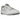 New Balance 550 Salt and Pepper sneakers sideprofil med hvid læderoverdel, grå detaljer, perforerede sider og klassisk 550 branding