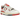 New Balance 550 Vintage Pack Team Red sneakers set fra siden med hvid læderoverdel, røde detaljer og den karakteristiske perforerede side.