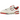 New Balance 550 Vintage Pack Team Red sneakers set fra siden med hvid læderoverdel, røde detaljer, perforeret sidepanel og hvid gummisål