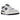 New Balance 550 Navy Blue sneakers i profil, der viser hvid læderoverdel, navyblå detaljer og klassisk gummisål med N-logo.