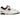New Balance 550 Burgundy Cyan sneakers set fra siden med hvid læderoverdel, bordeaux detaljer og en cremet mellemsål