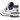 New Balance 550 Dark Grey sneakers set fra siden med grå overdel i ruskind, hvide læderdetaljer og en klassisk hvid mellemsål