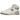 New Balance 650R Aime Leon Dore White Grey sneakers vist fra siden med hvid læderoverdel, grå detaljer og klassisk snøresystem på en gummisål
