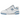 New Balance 550 UNC White Dusk Blue sneakers i en klassisk vinklet profil med hvid læderoverdel, blå detaljer og en holdbar gummisål