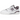 New Balance 550 White Ice Wine sneakers set fra siden med hvid læderoverdel, bordeaux detaljer, N-logo og klassisk gummisål