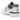 New Balance 550 White Ice Wine sneakers i vinklet profil med hvid læderoverdel, bordeaux detaljer, N-logo og perforerede sidepaneler.