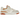 New Balance 550 Au Lait sneakers set fra siden med hvid læderoverdel, beige N-logo og klassisk gummisål for et tidløst basketball-look