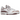 New Balance 550 White Scarlet sneakers i sideprofil, med hvidt læder, røde detaljer ved logo og hæl samt en klassisk gummisål