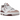 New Balance 550 White Scarlet sneakers i sideprofil med hvid læderoverdel, røde detaljer, klassisk N-logo og robust gummisål