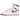 Air Jordan 1 Retro High 85 OG Metallic Burgundy sneakers i profil, fremstillet i hvidt læder med mørkerøde metalliske detaljer og klassisk sål