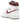 Air Jordan 1 Retro High 85 OG Metallic Burgundy sneakers, set fra siden. Hvid læderoverdel med bordeaux detaljer, Nike swoosh og høj ankelstøtte.