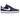 Nike Court Borough Low 2 Midnight Navy sneakers i sideprofil med mørkeblåt læder, hvid svaj og snørebånd samt flad gummisål