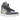 Air Jordan 1 Mid Grey Onyx sneakers set fra siden med grå nubuck-overdel, hvide paneler og sort Swoosh på en klassisk gummisål