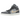 Air Jordan 1 Mid Grey Onyx sneakers set fra siden med en kombination af lysegråt og mørkt onyx læder samt det ikoniske Jumpman logo på pløsen