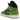 Air Jordan 1 Mid Altitude Green sneakers i vinklet visning med sort og grønt læderoverdel, matchende grønne snørebånd og hvid mellemsål.