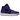 Air Jordan 1 Mid Purple Black sneakers i sideprofil med sort læderoverdel, lilla detaljer og hvid mellemsål med sort ydersål