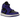 Air Jordan 1 Mid Purple Black sneakers i sideprofil med lilla læderpaneler, sorte detaljer, hvid mellemsål og klassisk Nike Swoosh logo