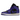 Air Jordan 1 Mid Purple Black sneakers i sideprofil med sort læderoverdel, lilla detaljer og klassisk hvid mellemsål