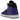 Air Jordan 1 Mid Purple Black sneakers i sideprofil med lilla læderoverdel, sorte detaljer, matchende snørebånd og hvid mellemsål
