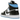 Air Jordan 1 Mid University Blue sneakers i sideprofil, der fremviser lyseblå læderdetaljer, hvid base og det klassiske sorte Swoosh-logo