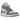 Air Jordan 1 Mid Stealth sneakers set fra siden i en hvid og grå farvekombination med klassisk Swoosh-logo og hvid sål