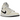 Air Jordan 1 Mid Coconut Milk sneakers i sideprofil med cremefarvet læderoverdel, hvide detaljer, sort swoosh og mørk ydersål.