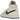 Air Jordan 1 Mid Coconut Milk sneakers i sideprofil med cremefarvede læderpaneler, sort Swoosh-logo og klassisk snørelukning på hvid mellemsål