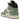 Air Jordan 1 Mid Jade Smoke sneakers i en vinklet visning med grønne nuancer, hvide læderdetaljer og ikonisk sort swoosh på siden.