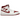 Air Jordan 1 Mid Reverse Chicago sneakers i vinklet visning med hvidt læderoverdel, røde detaljer og den ikoniske sorte swoosh og Air-sål.