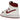 Air Jordan 1 Mid Reverse Chicago sneakers sideprofil i rødt og hvidt læder med sort Nike Swoosh, snørebånd og hvid mellemsål