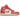 Air Jordan 1 Mid Strawberries and Cream sneakers set fra siden med hvide læderpaneler, lyserøde overlays og en lyserød gummisål