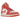 Air Jordan 1 Mid Strawberries and Cream sneakers i sideprofil med lyserøde læderpaneler, hvid base og Swoosh-logo i kontrastfarve