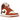 Air Jordan 1 Mid Dusty Peach Night Maroon sneakers i sideprofil med ruskindspaneler i fersken og bordeaux samt en hvid sål