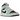 Air Jordan 1 Mid Aqua Blue Tint sneakers i profil med lyseblå læderdetaljer, hvid mellemsål og klassisk Nike swoosh design på siden.